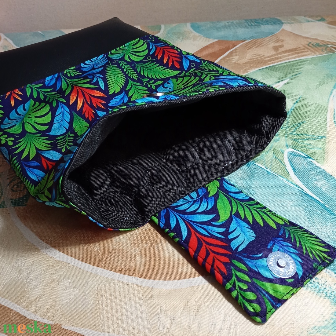 Élénk levélmintás könyvtok - könyv & zene - könyvtok - Meska.hu