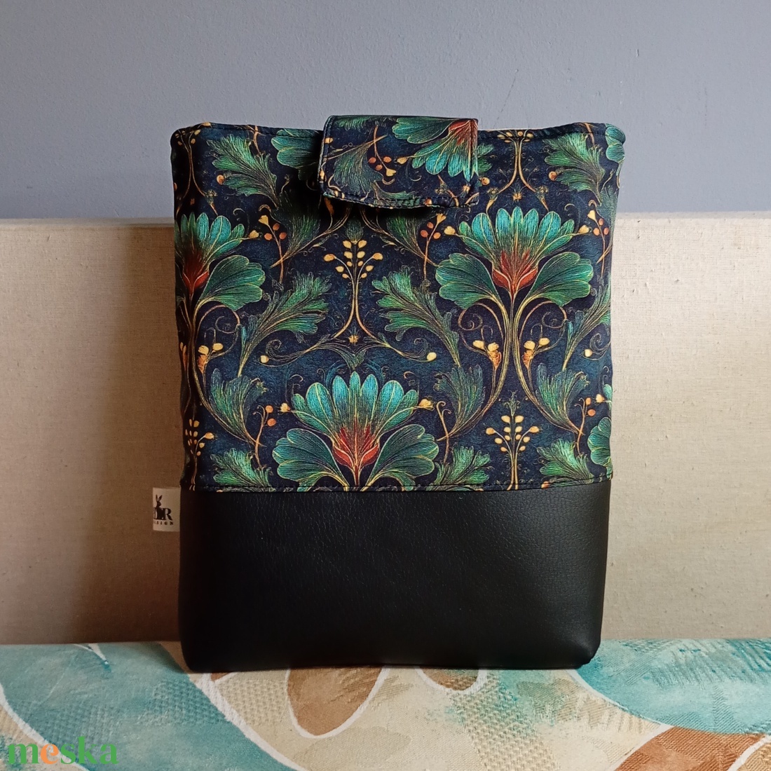 Elegáns levélmintás könyvtok - könyv & zene - könyvtok - Meska.hu