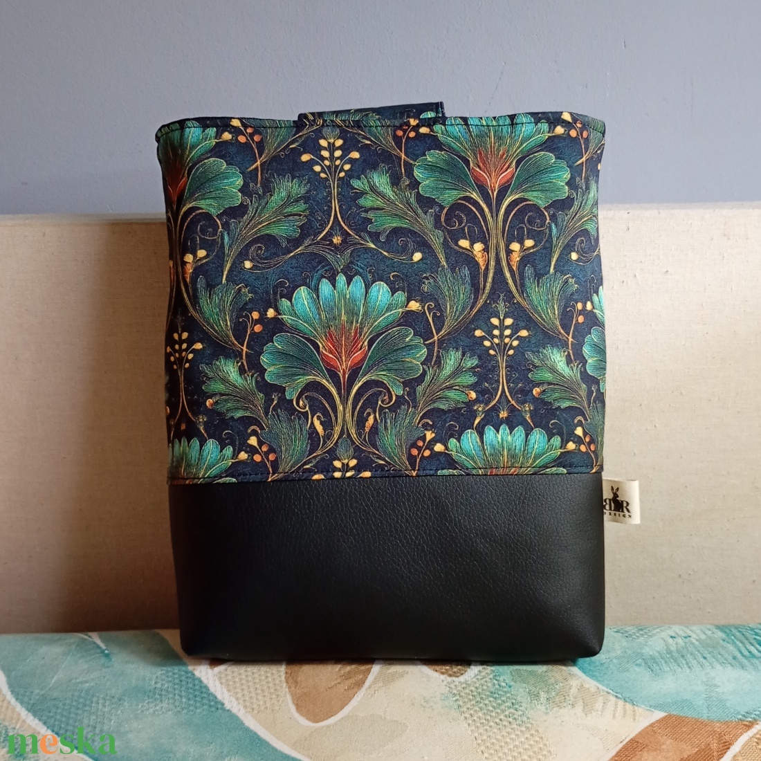 Elegáns levélmintás könyvtok - könyv & zene - könyvtok - Meska.hu