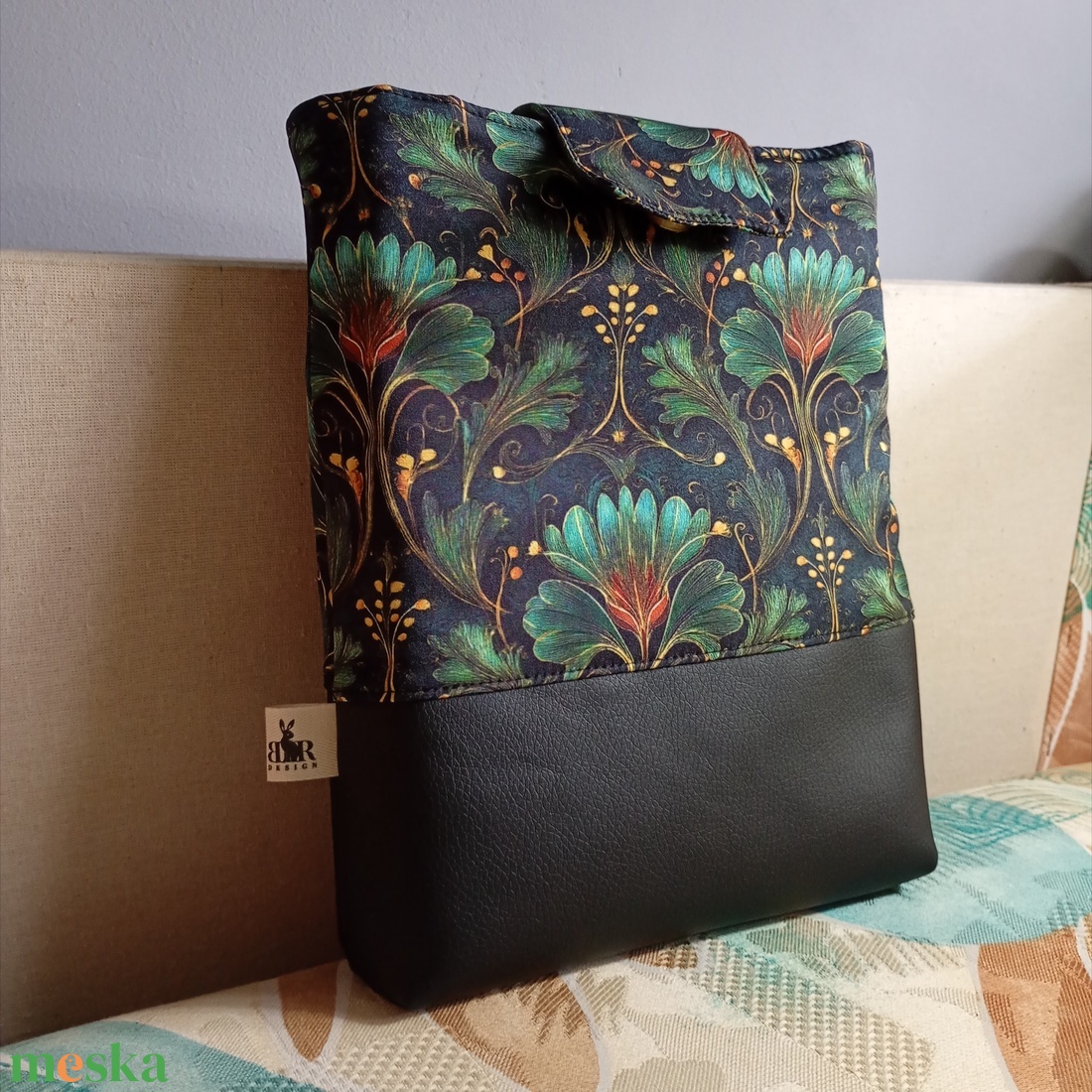 Elegáns levélmintás könyvtok - könyv & zene - könyvtok - Meska.hu