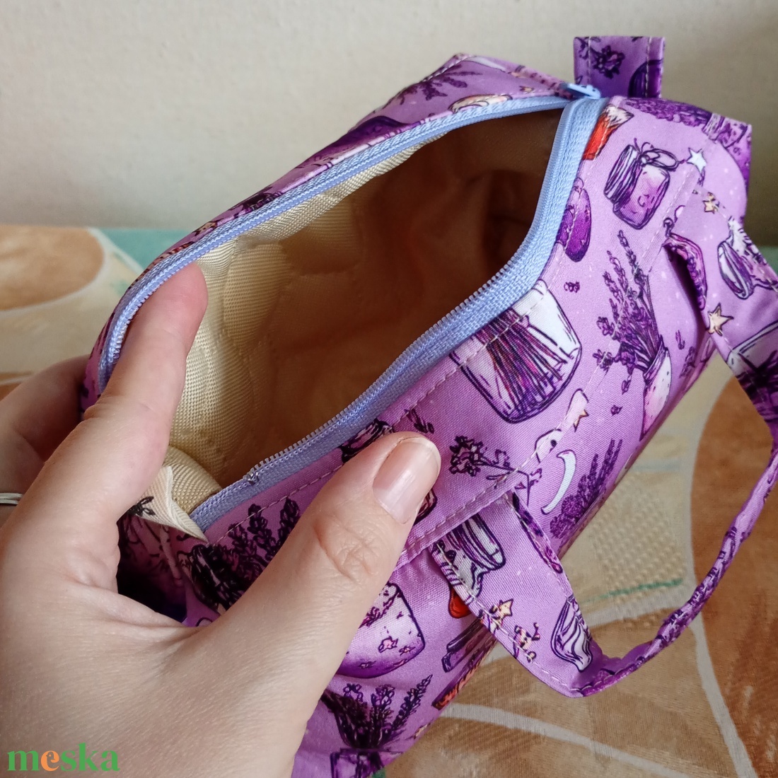 Levendulamintás füles neszeszer - táska & tok - neszesszer - Meska.hu