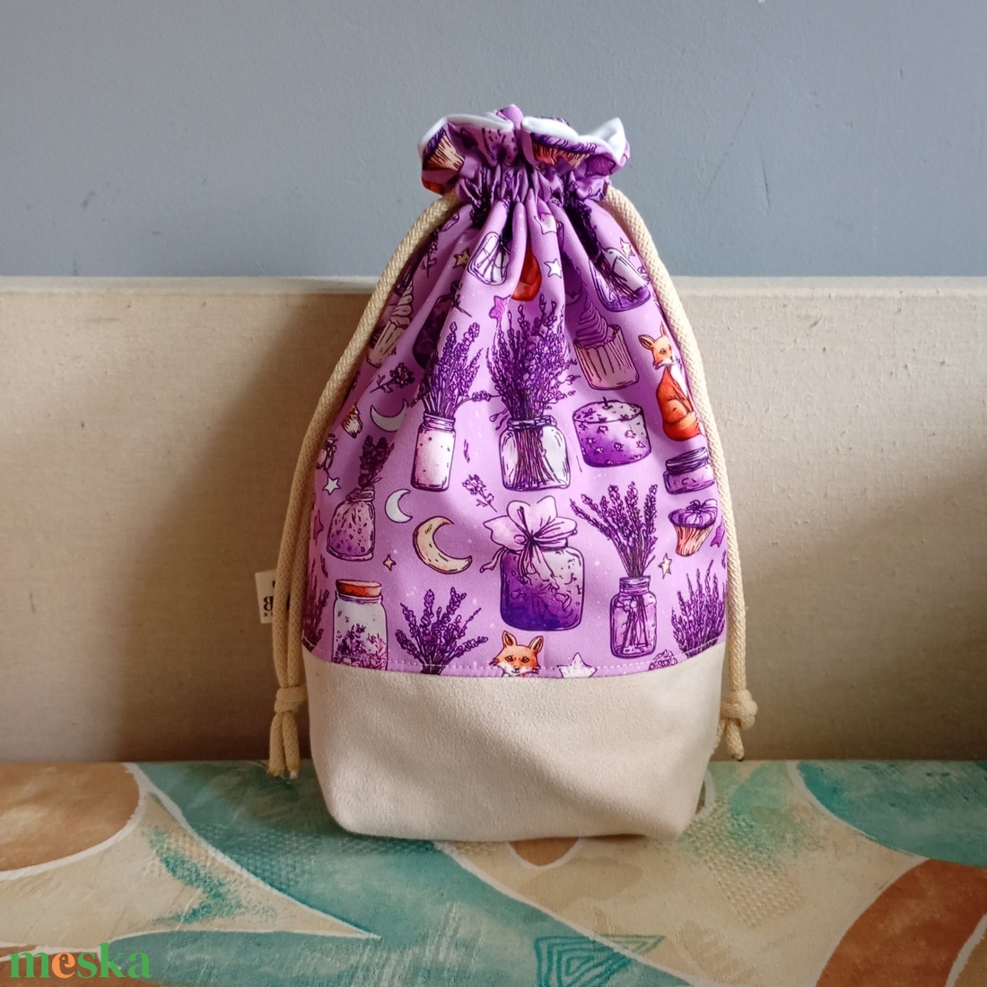 Levendulamintás tisztasági vagy uzsonnás zsák - játék & sport - ovis felszerelés - ovis zsák - Meska.hu
