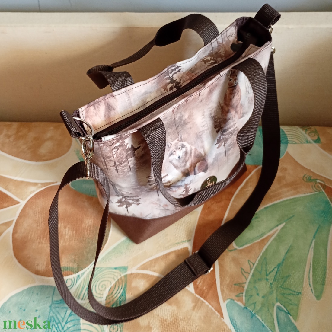 Erdei állatos válltáska - táska & tok - kézitáska & válltáska - válltáska - Meska.hu