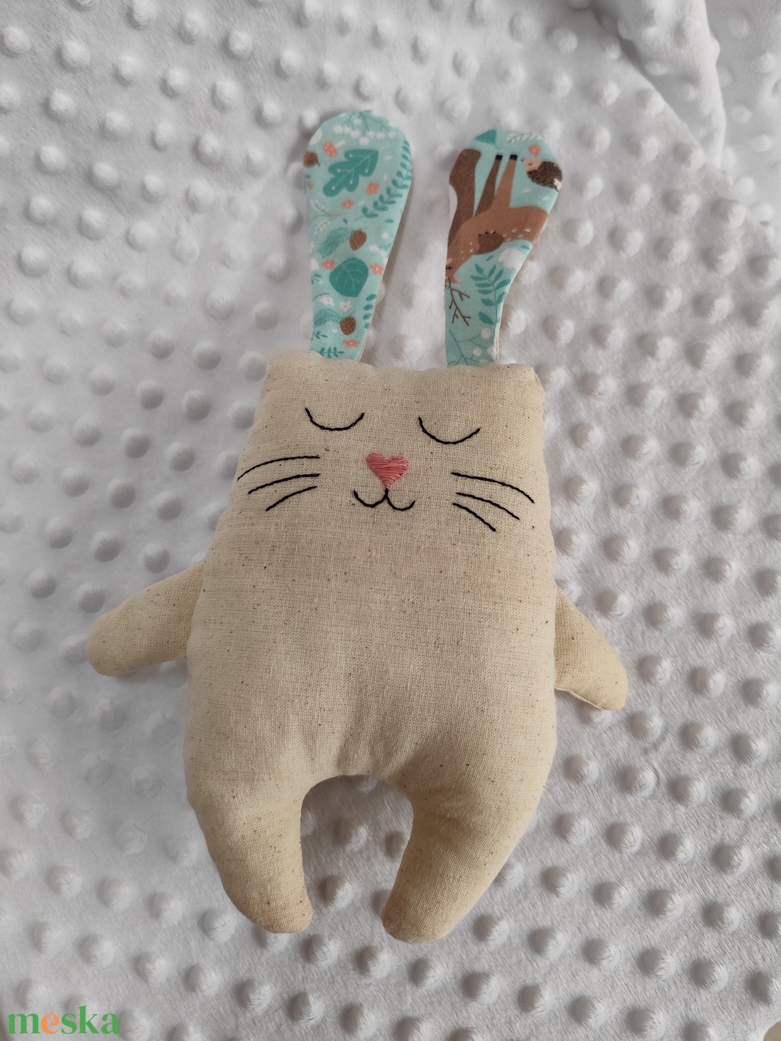 Plüss nyuszi - játék & sport - plüssállat & játékfigura - nyuszi - Meska.hu