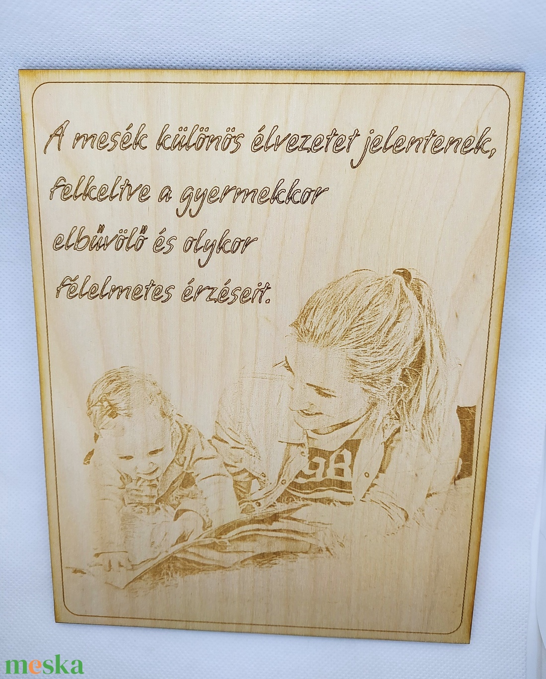 Gravírozott fényképes fa tábla A/4 méretben - otthon & életmód - dekoráció - kép & falikép - táblakép - Meska.hu