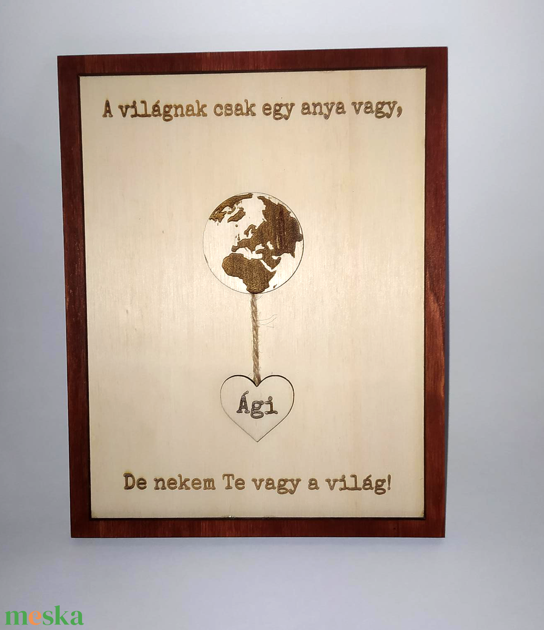 Anyák napi fa tábla - otthon & életmód - dekoráció - kép & falikép - fából készült kép - Meska.hu