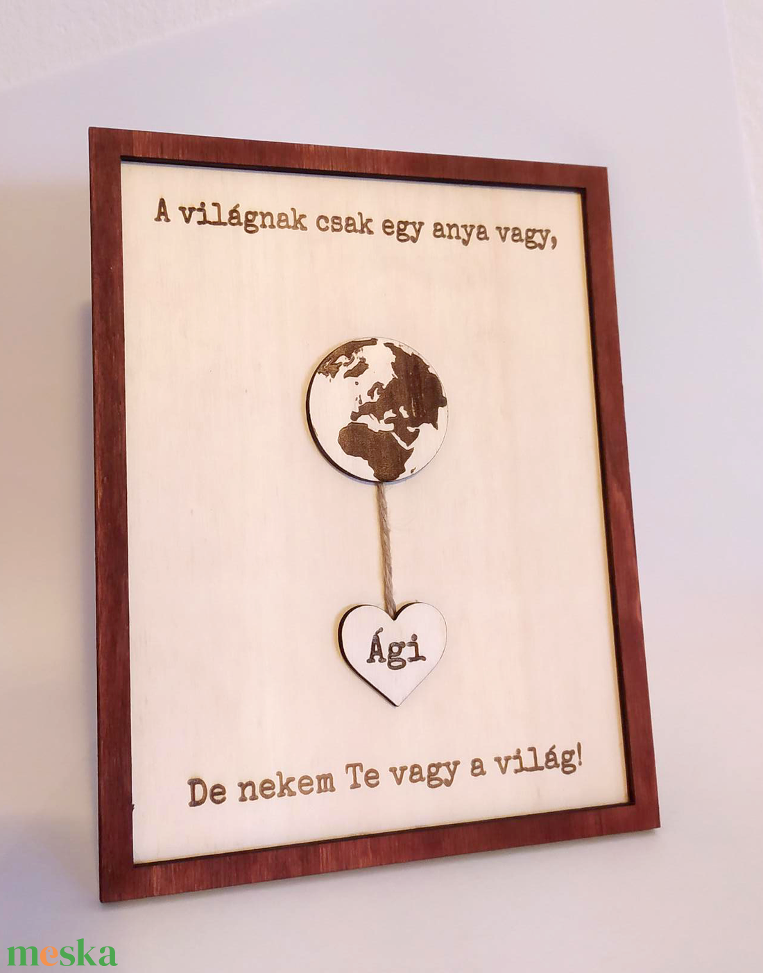 Anyák napi fa tábla - otthon & életmód - dekoráció - kép & falikép - fából készült kép - Meska.hu