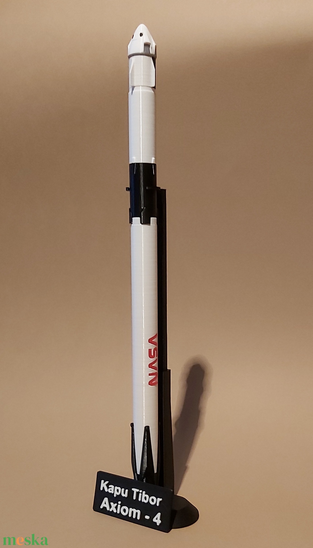 Axiom -4, Kapu Tibor, SpaceX Falcon 9 és Crew dragon 3d model.  - művészet - makett, modell - Meska.hu