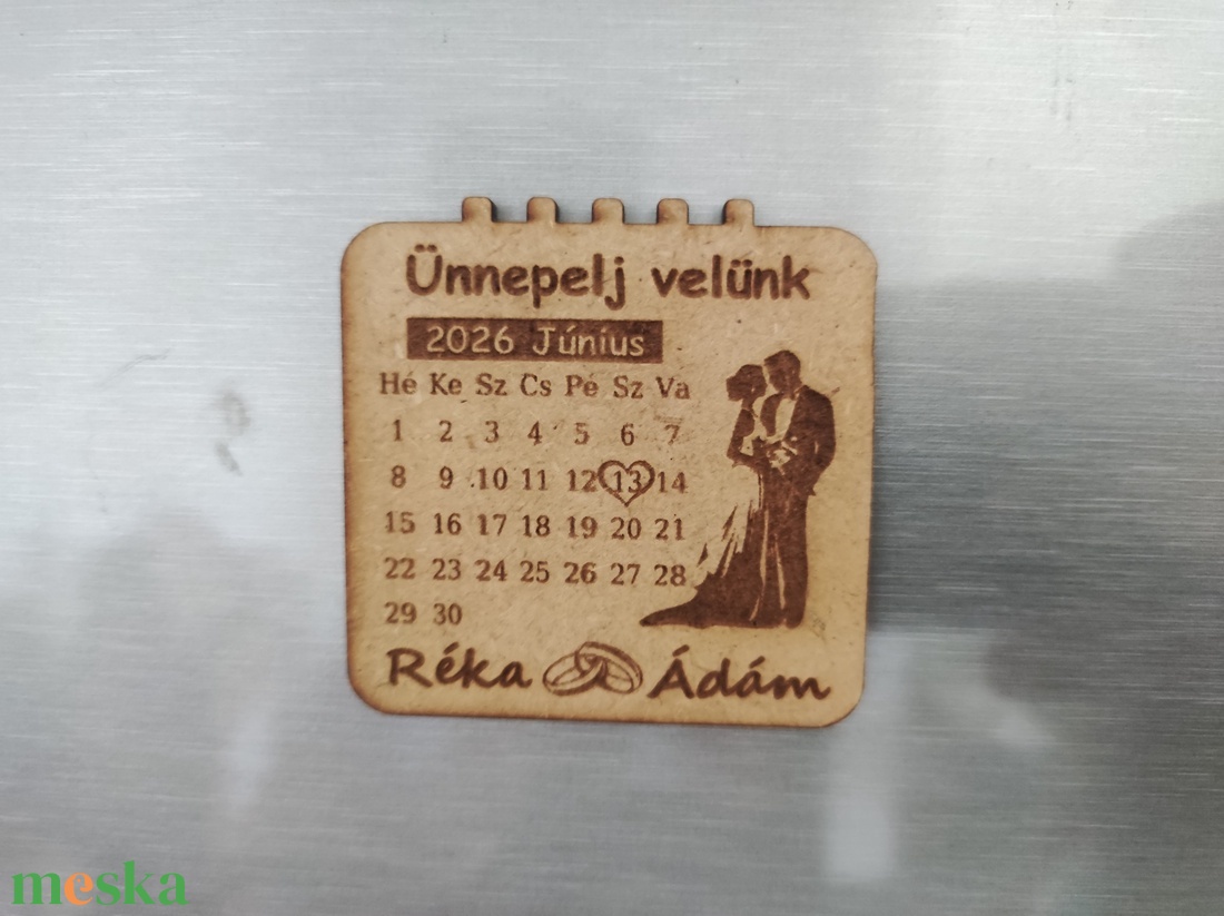 Esküvői meghívó - Dátum emlékeztető - esküvő - meghívó & kártya - meghívó - Meska.hu