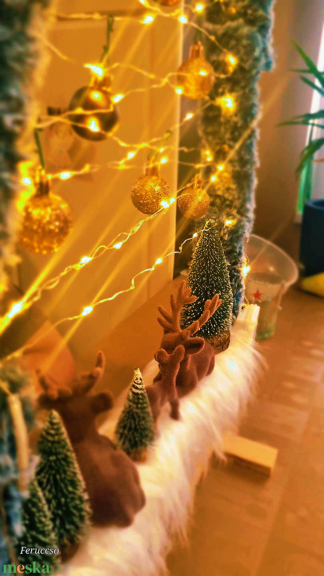 Karácsonyi ablakdísz - karácsony - karácsonyi lakásdekoráció - karácsonyi lakásdíszek - Meska.hu