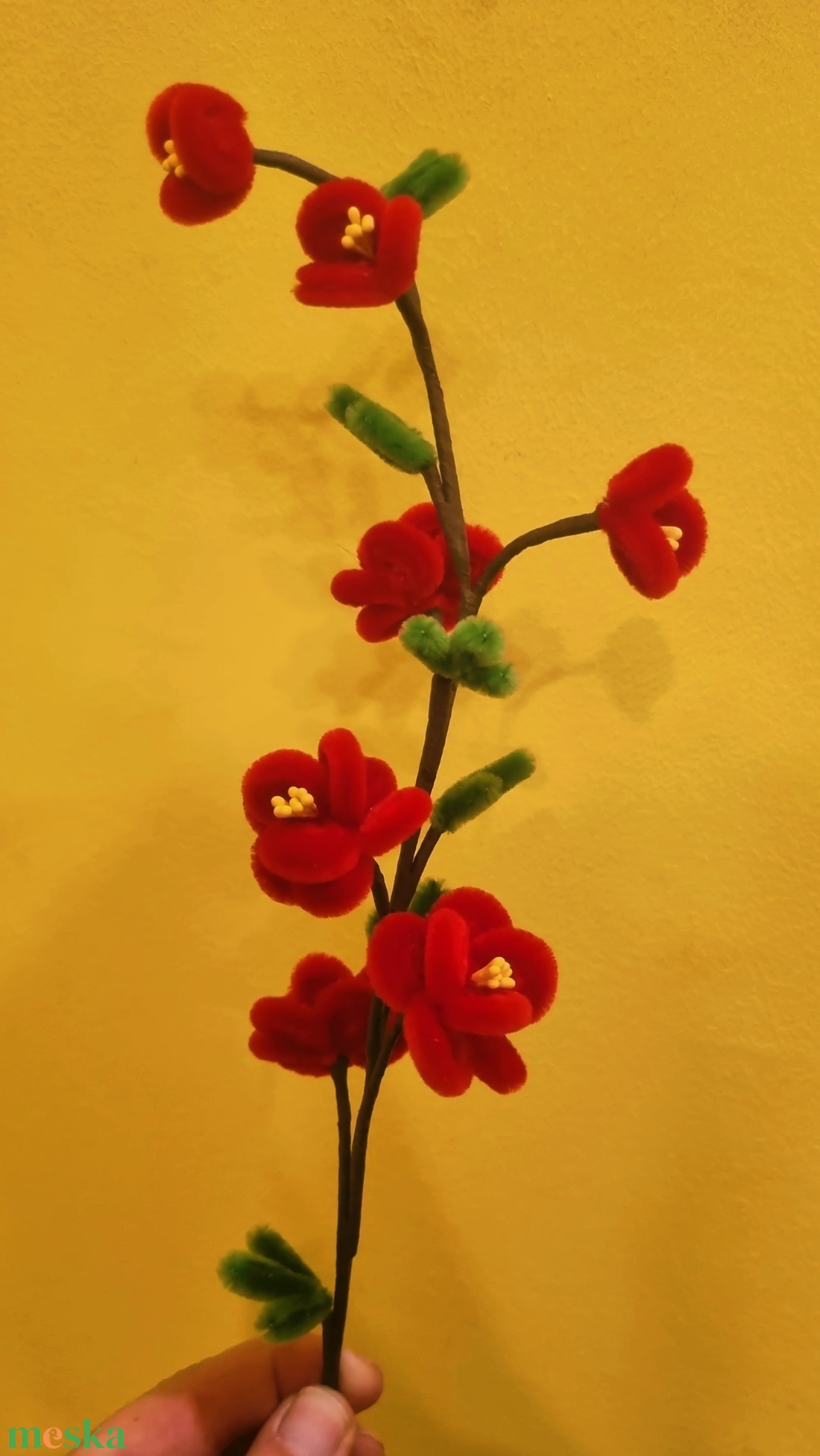 Zsenília virág 1db - otthon & életmód - dekoráció - virágdísz és tartó - csokor & virágdísz - Meska.hu