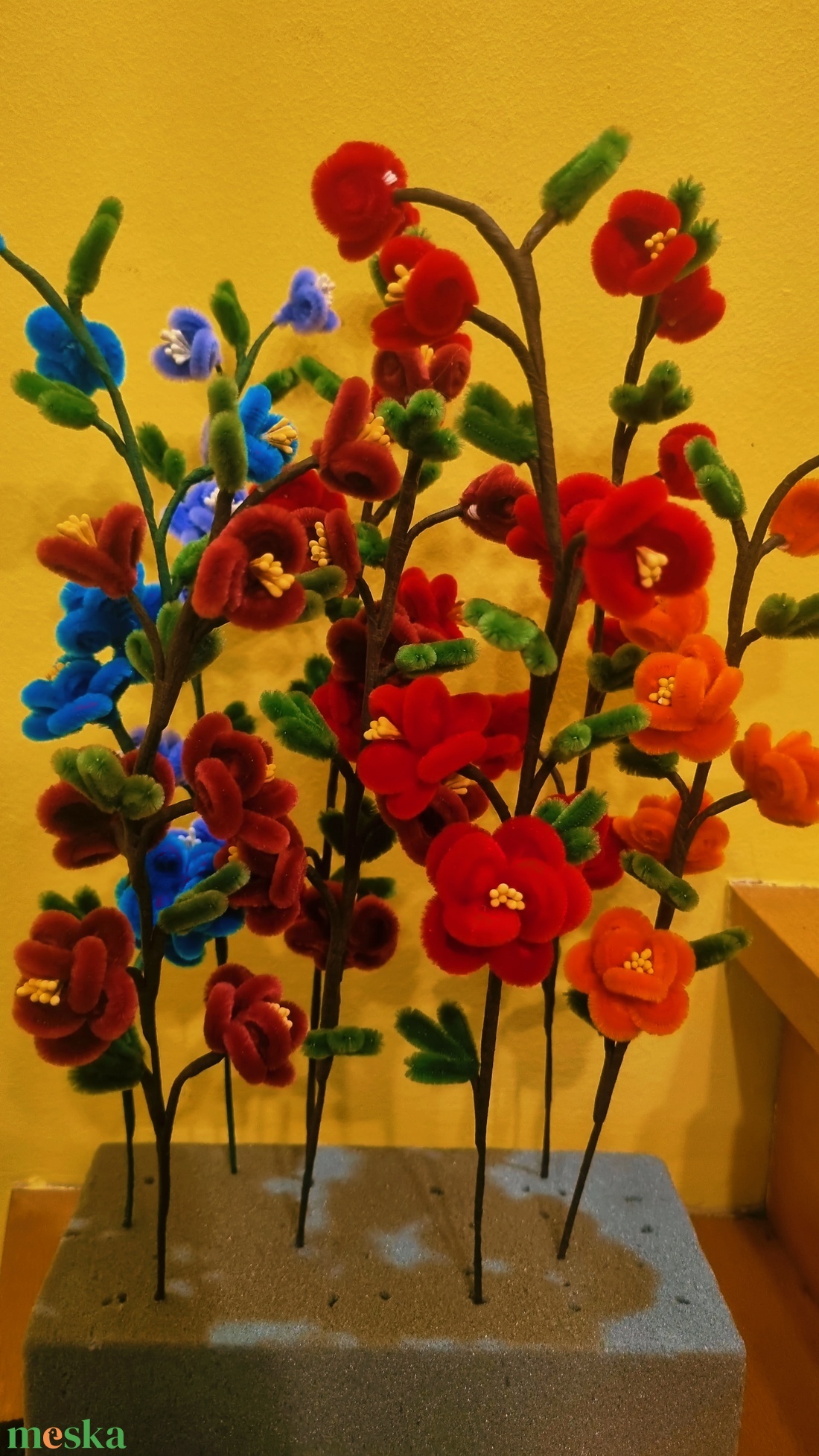 Zsenília virág 1db - otthon & életmód - dekoráció - virágdísz és tartó - csokor & virágdísz - Meska.hu