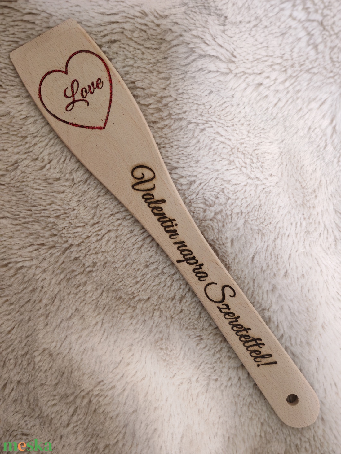 Gravírozott fakanál - otthon & életmód - konyhafelszerelés, tálalás - konyhai dekoráció - konyhai dísz - Meska.hu