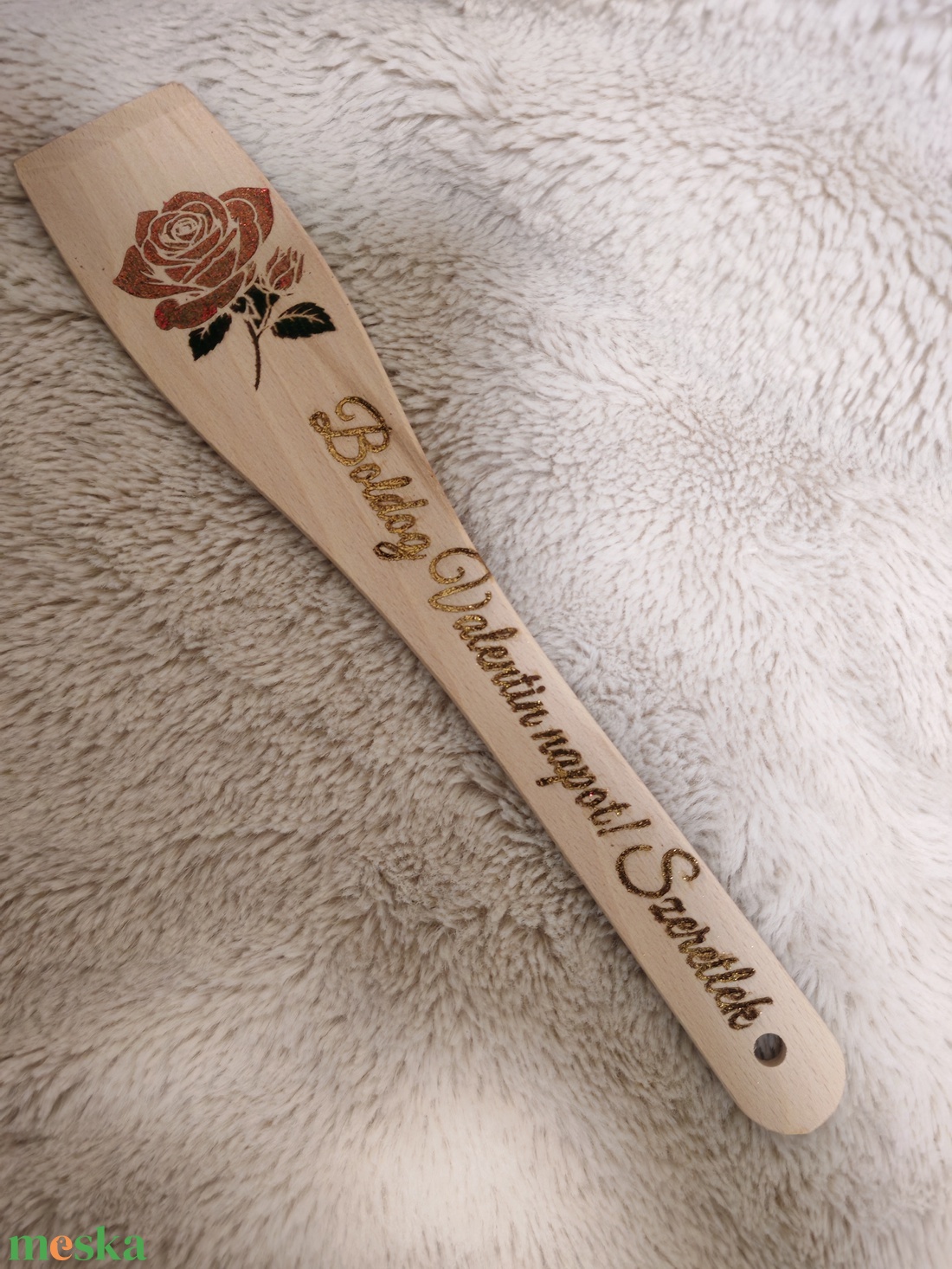 Gravírozott fakanál - otthon & életmód - konyhafelszerelés, tálalás - konyhai dekoráció - konyhai dísz - Meska.hu