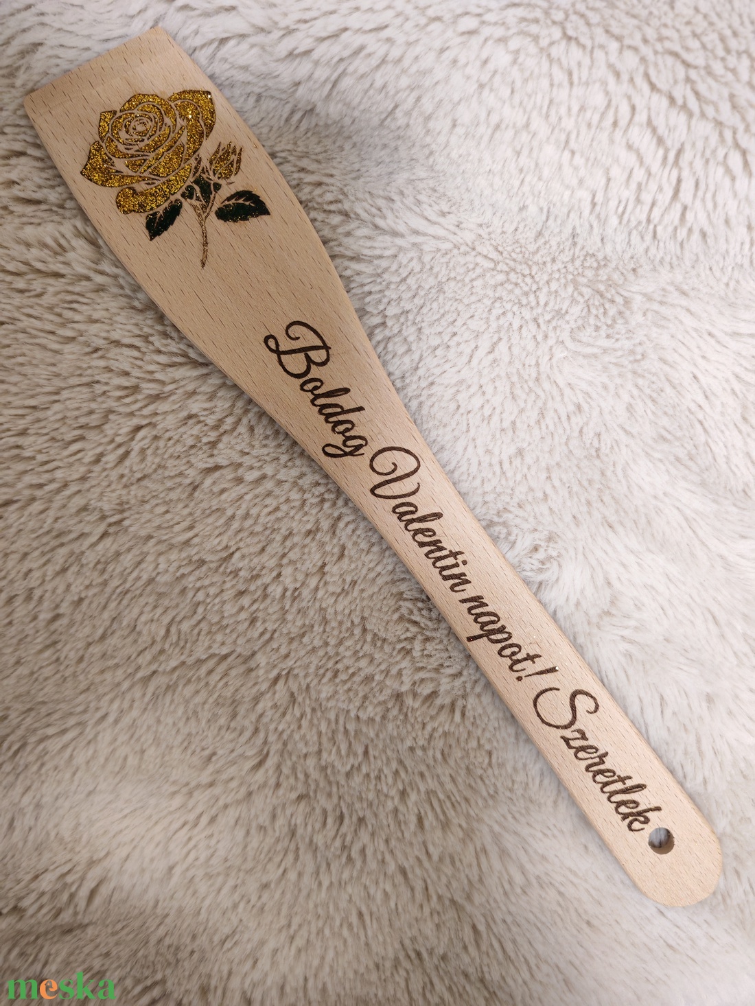 Gravírozott fakanál - otthon & életmód - konyhafelszerelés, tálalás - konyhai dekoráció - konyhai dísz - Meska.hu
