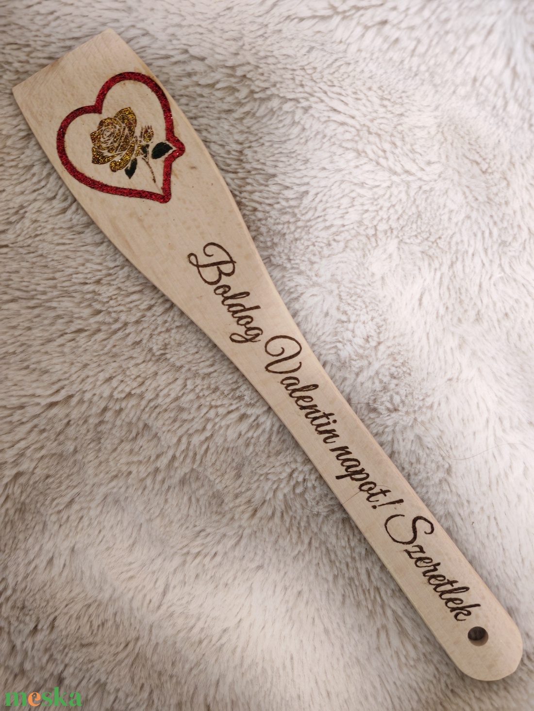 Gravírozott fakanál - otthon & életmód - konyhafelszerelés, tálalás - konyhai dekoráció - konyhai dísz - Meska.hu