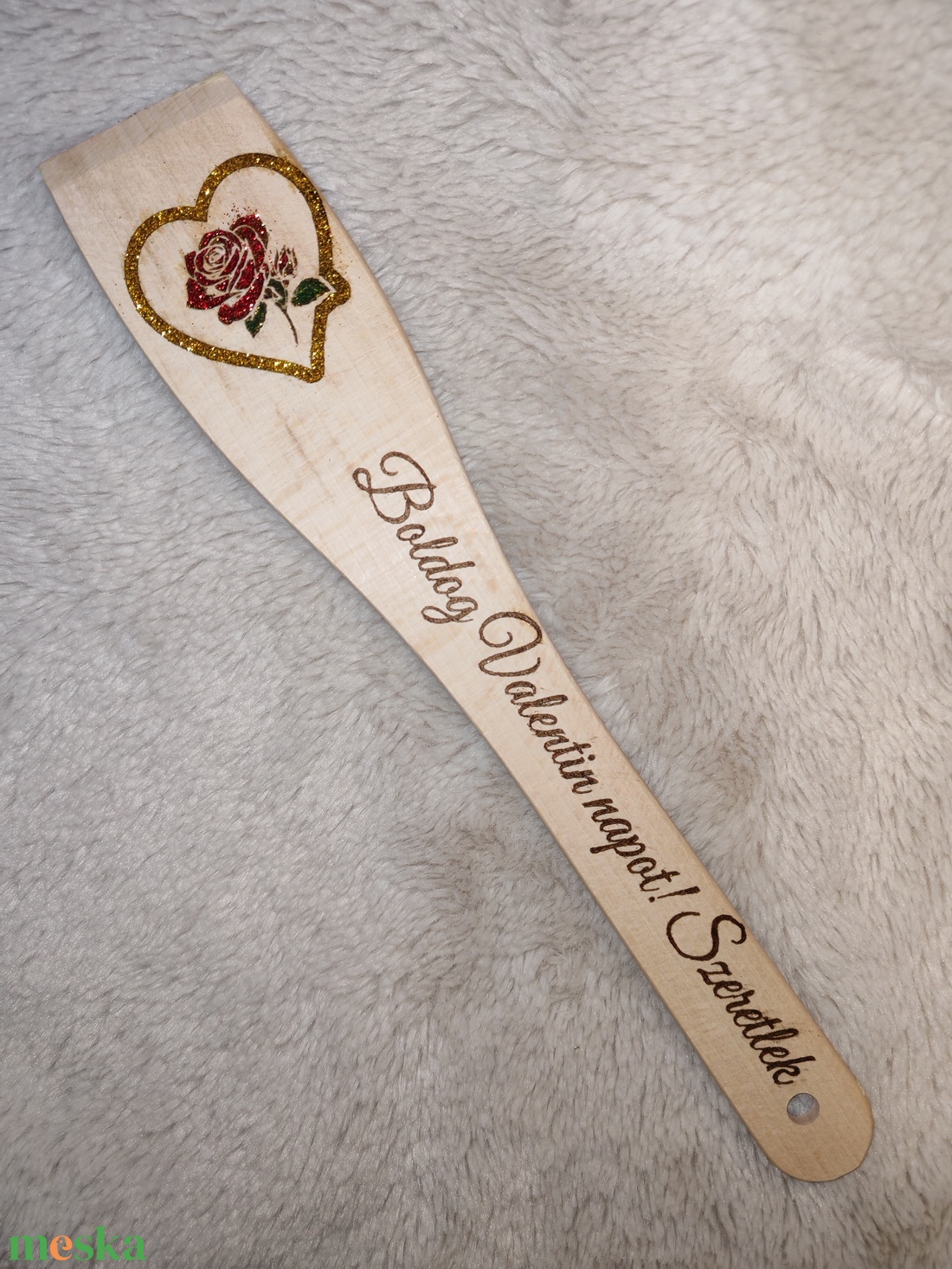 Gravírozott fakanál - otthon & életmód - konyhafelszerelés, tálalás - konyhai dekoráció - konyhai dísz - Meska.hu