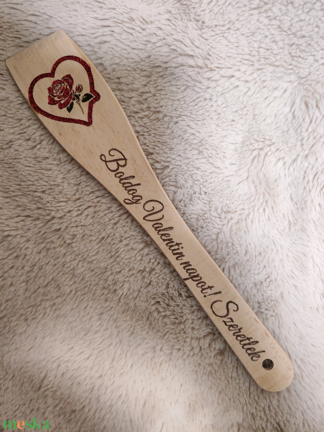 Gravírozott fakanál - otthon & életmód - konyhafelszerelés, tálalás - konyhai dekoráció - konyhai dísz - Meska.hu