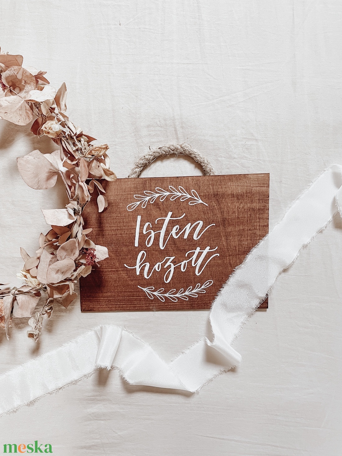 Isten Hozott fatábla - otthon & életmód - dekoráció - kép & falikép - táblakép - Meska.hu