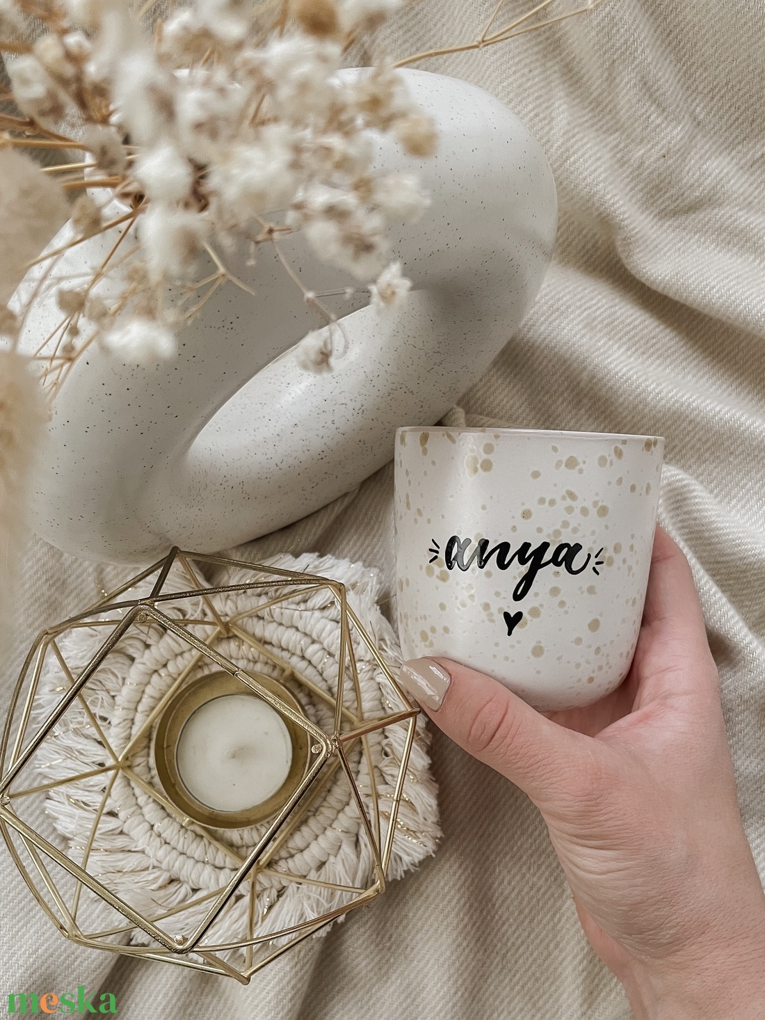 Egyedi feliratú kávés bögrepohár - fehér - otthon & életmód - konyhafelszerelés, tálalás - tálalás - bögre & csésze - Meska.hu