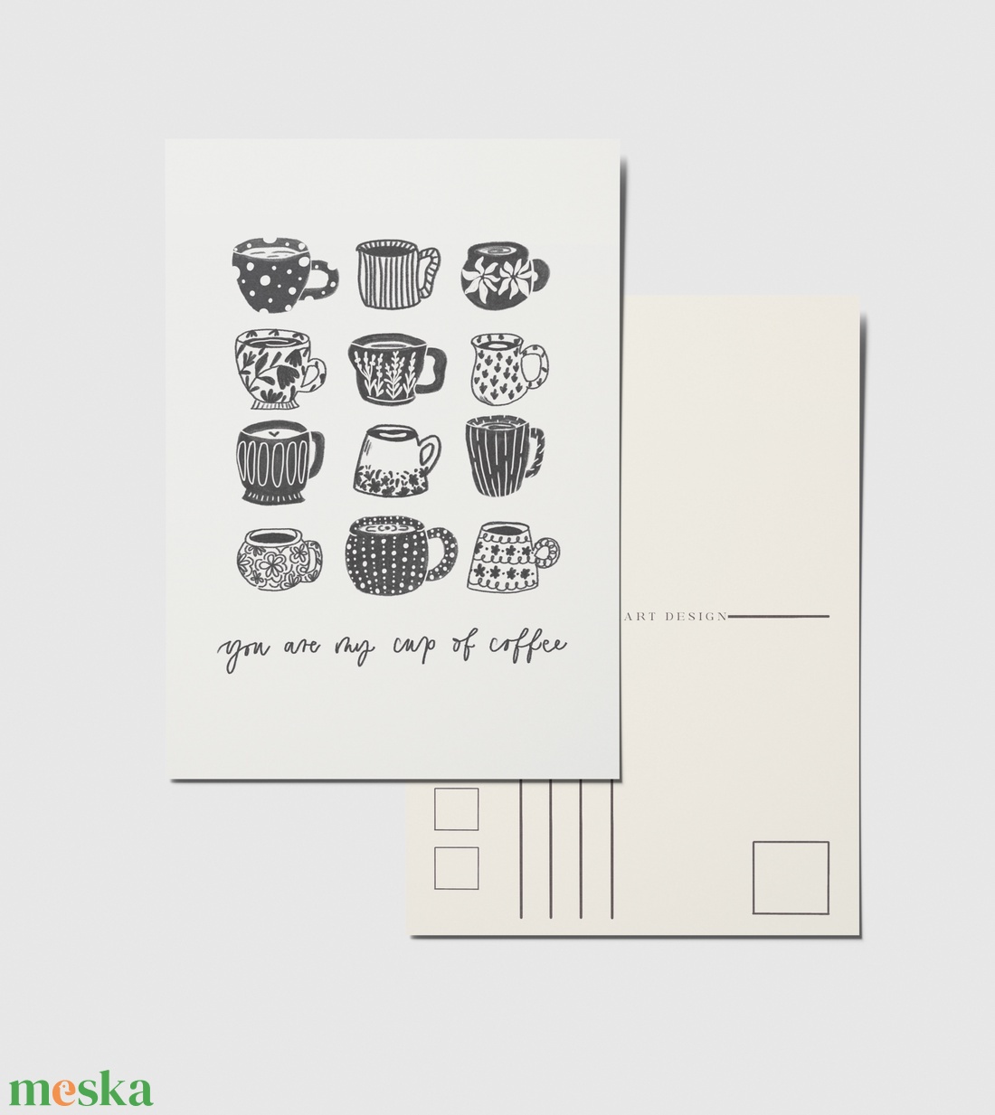 Valentin napi képeslap - otthon & életmód - papír, írószer - ajándékozás kellékei - képeslap, üdvözlőlap - Meska.hu