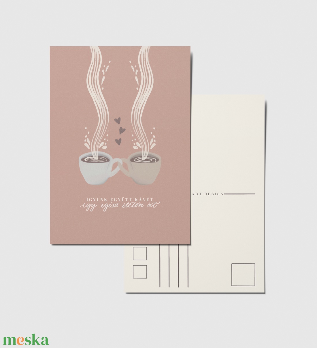 Valentin napi képeslap - otthon & életmód - papír, írószer - ajándékozás kellékei - képeslap, üdvözlőlap - Meska.hu