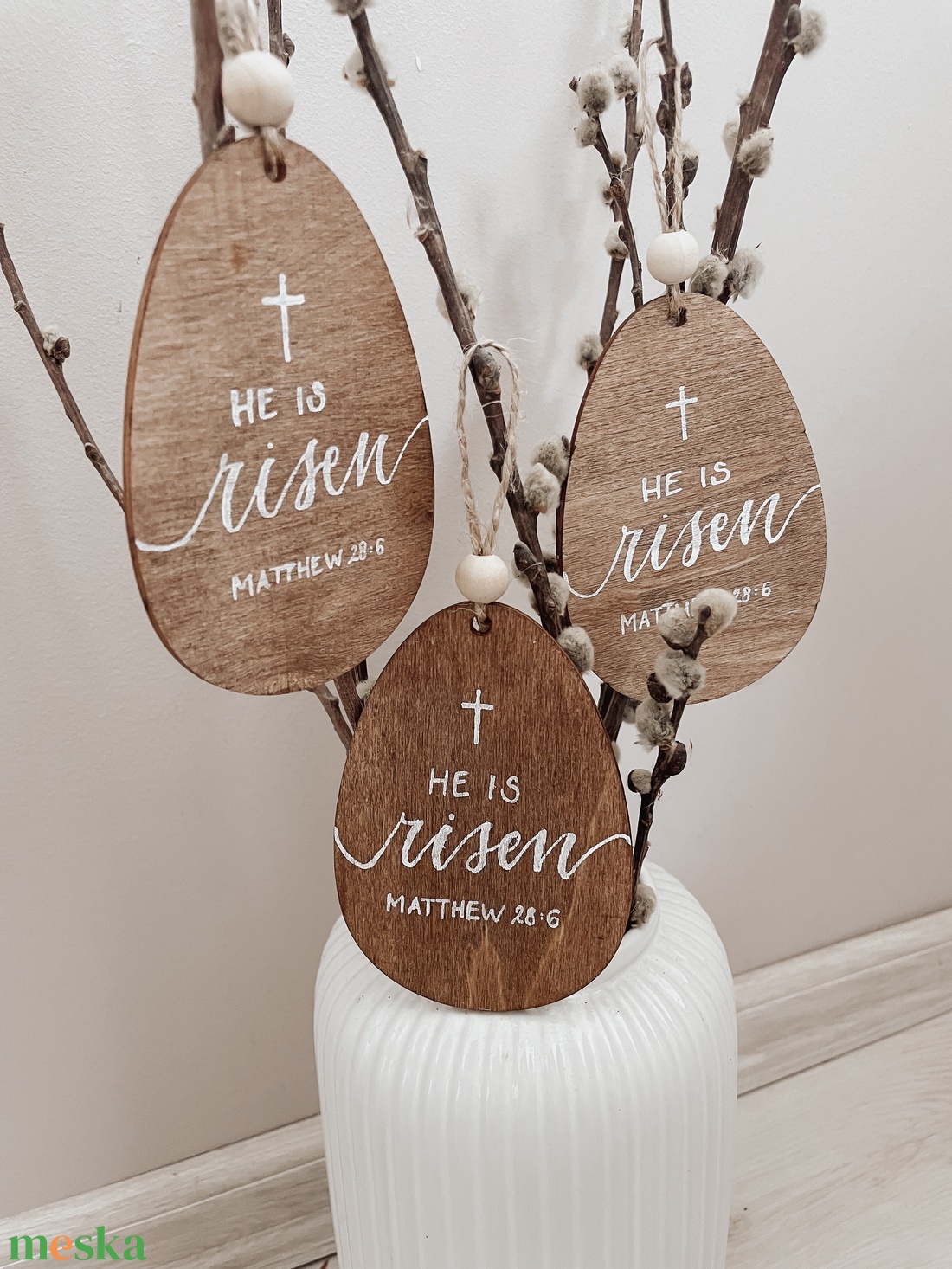 Húsvéti feliratok - tojás fatáblán - ünnepi díszek, dekorációk - húsvéti díszek és dekorációk - húsvéti tojásfadíszek - Meska.hu