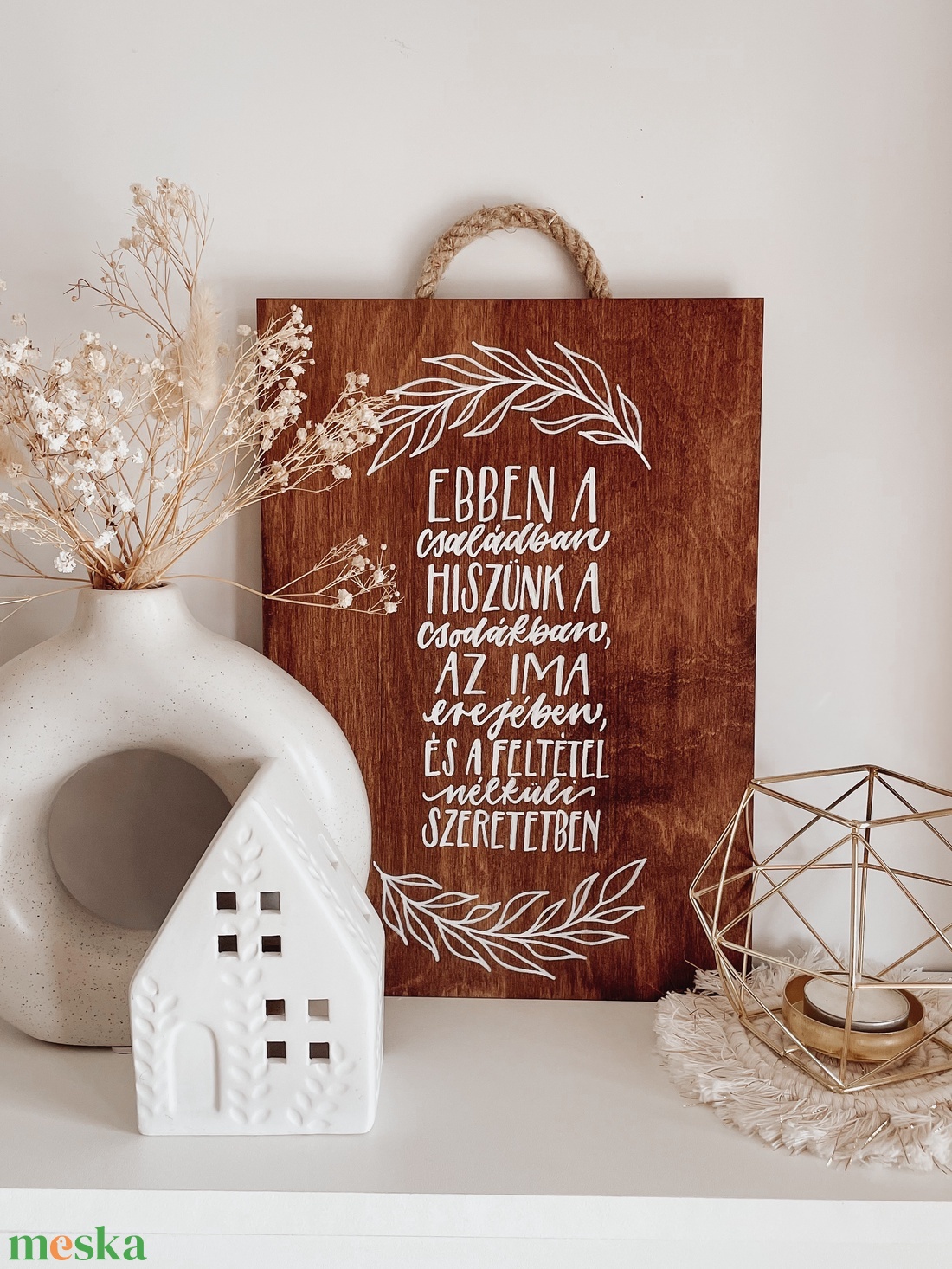 �Ebben a családban Fatábla - otthon & életmód - dekoráció - fali és függő dekoráció - falra akasztható dekor - Meska.hu