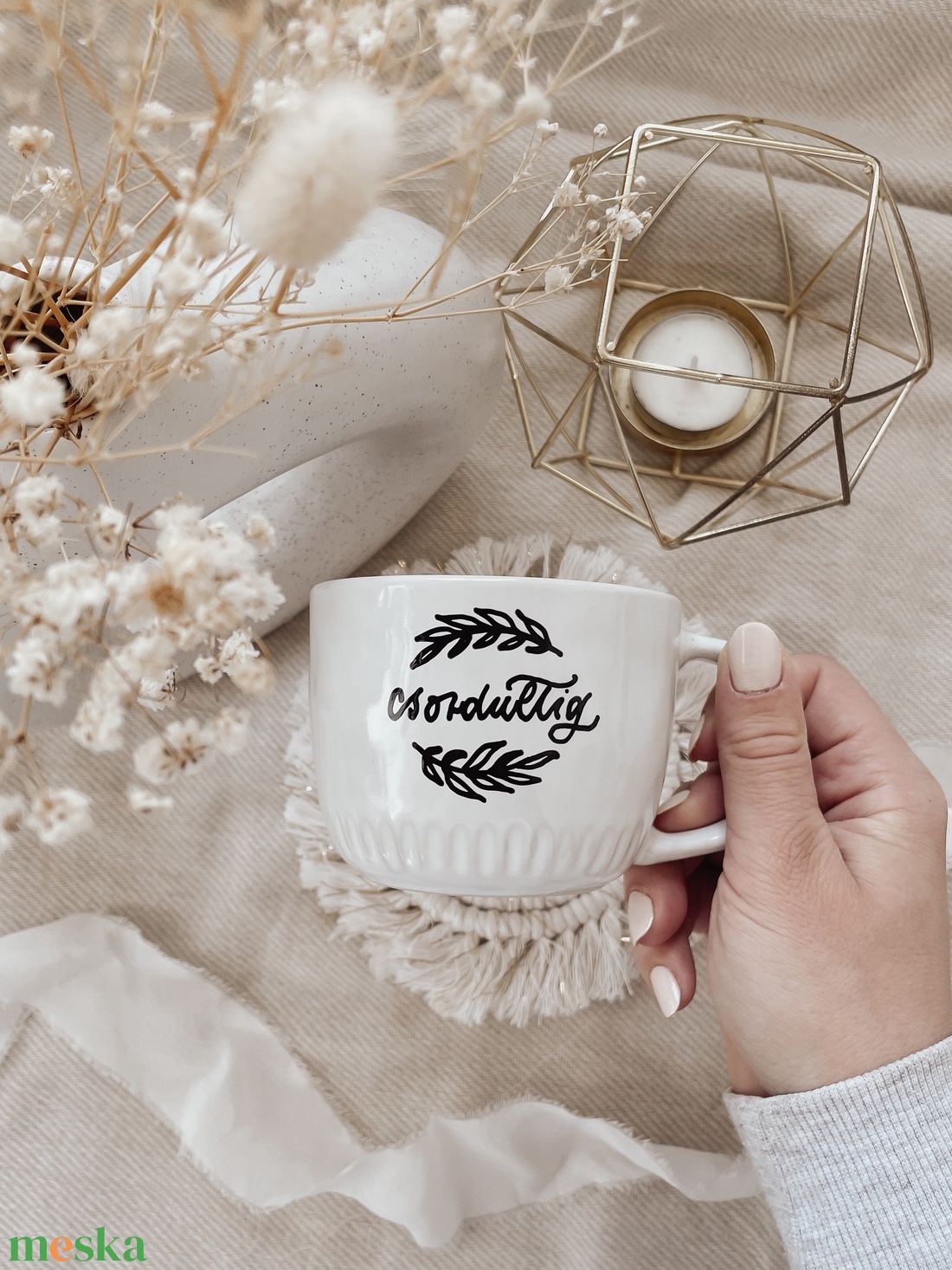 Egyedi feliratú kávés bögre - fehér - otthon & életmód - konyhafelszerelés, tálalás - tálalás - bögre & csésze - Meska.hu