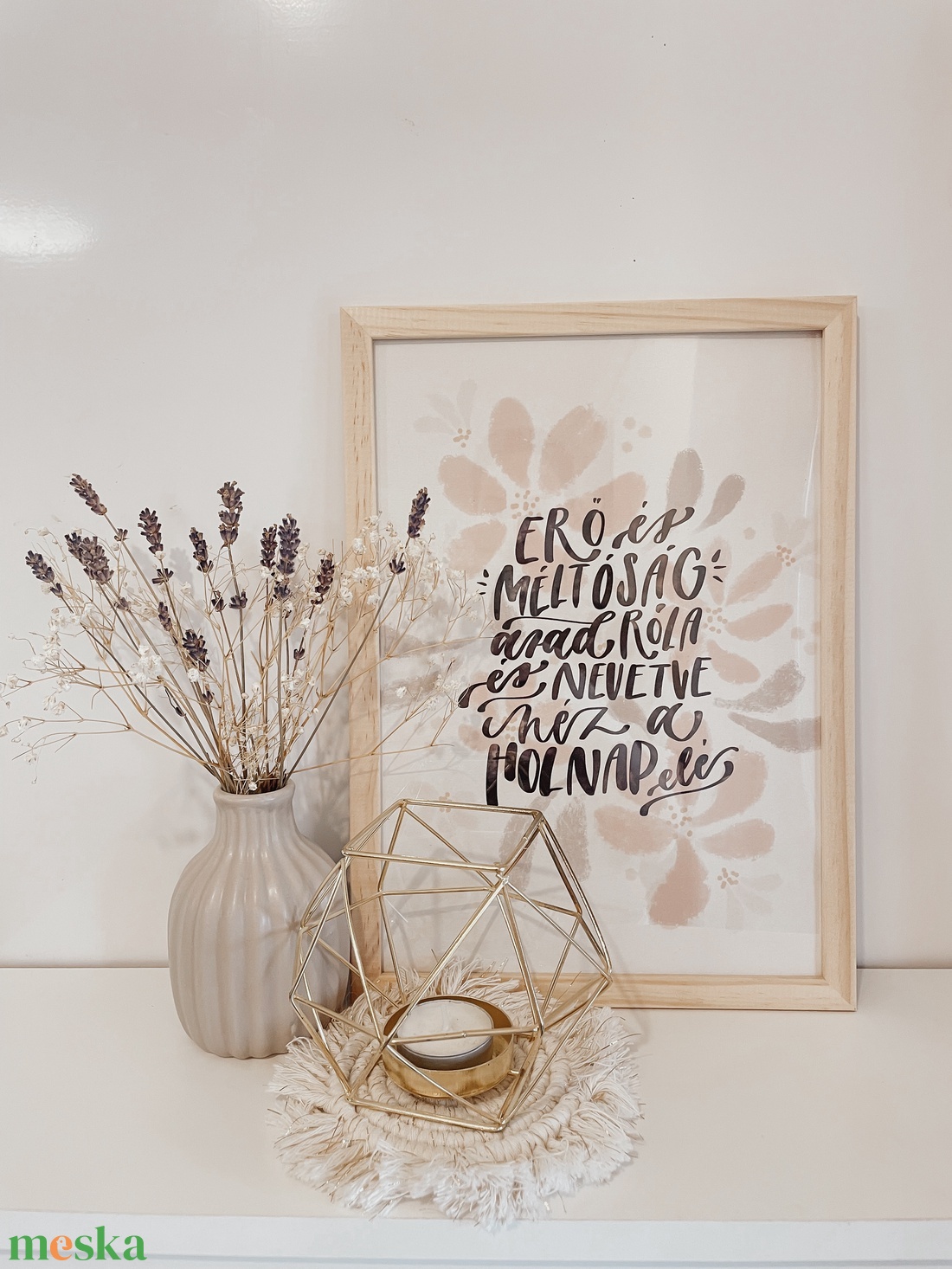 Nyomtatott igevers dekoráció képkeretben - otthon & életmód - dekoráció - fali és függő dekoráció - falra akasztható dekor - Meska.hu