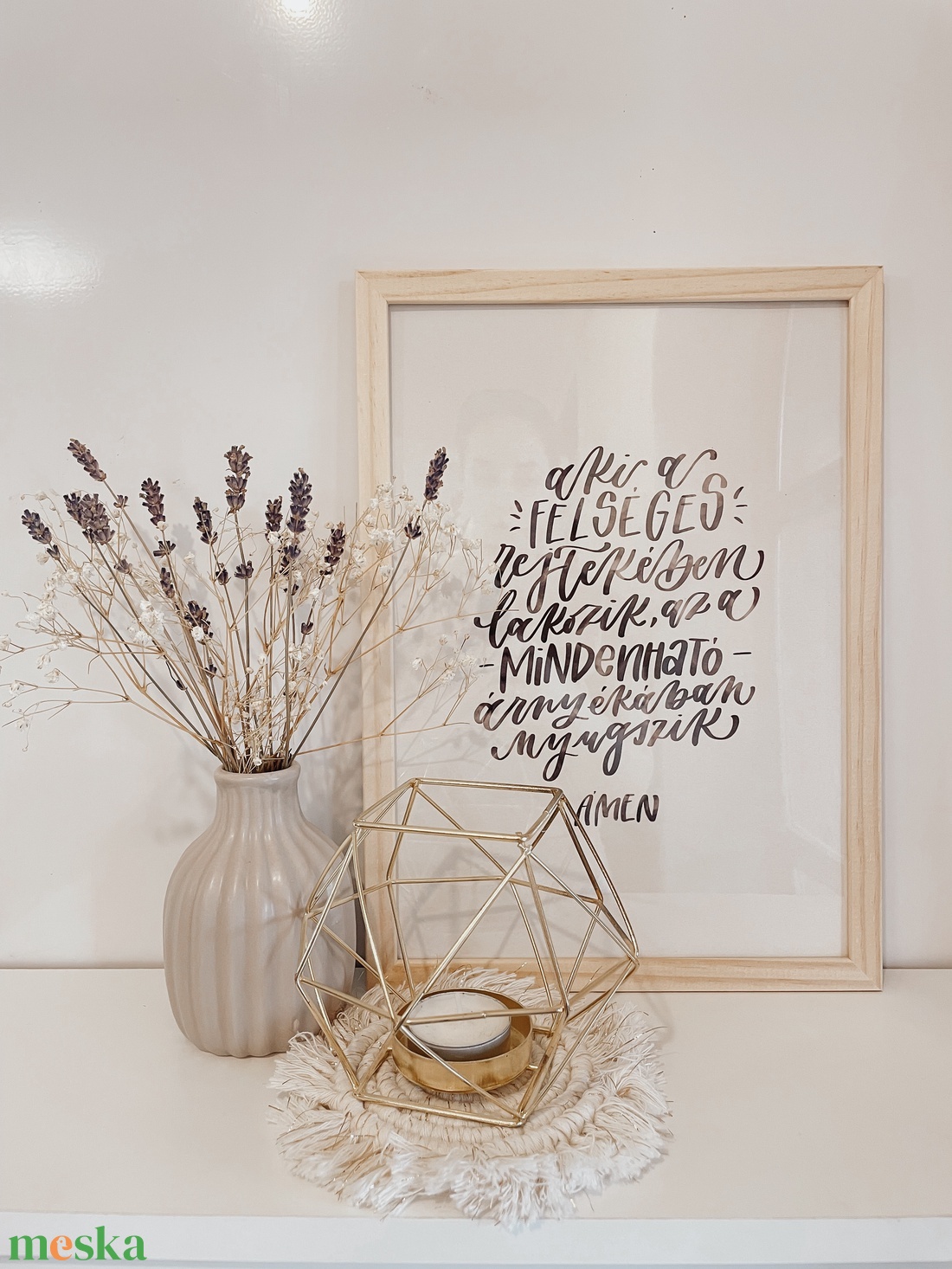 Nyomtatott igevers dekoráció képkeretben - otthon & életmód - dekoráció - fali és függő dekoráció - falra akasztható dekor - Meska.hu