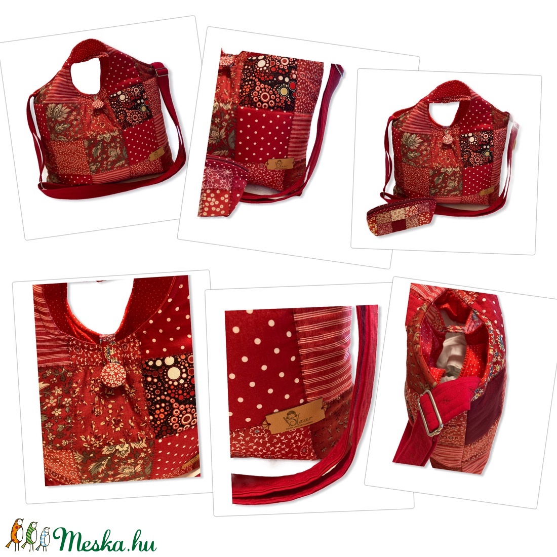 Piros/ bordó virágos patchwork válltáska / kézitáska - táska & tok - kézitáska & válltáska - vállon átvethető táska - Meska.hu Piros/ bordó virágos patchwork válltáska / kézitáska - táska & tok - kézitáska & válltáska - vállon átvethető táska - Meska.hu