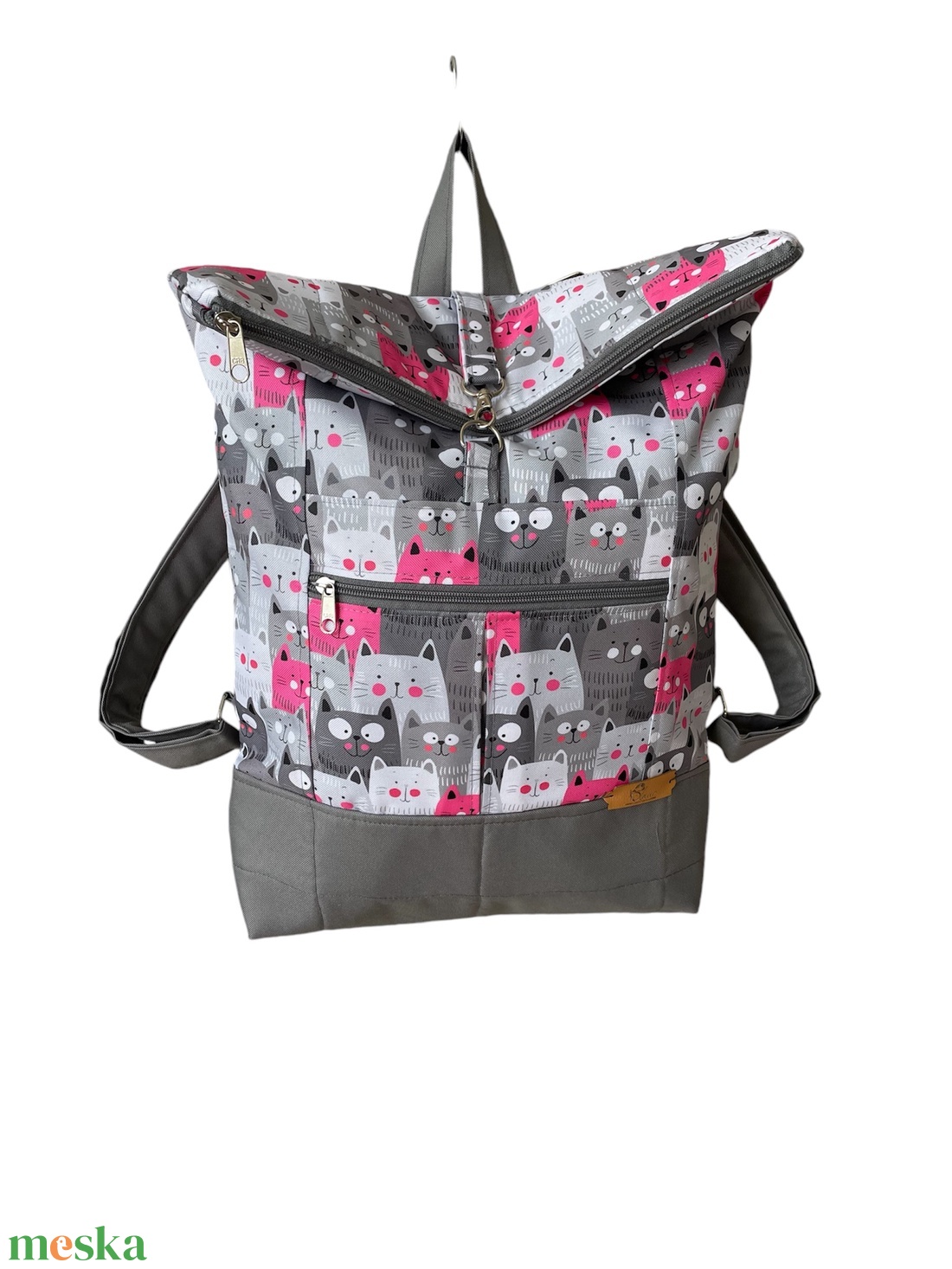 Mintás vízhatlan hátizsák  - táska & tok - laptoptáska, laptop hátizsák - Meska.hu