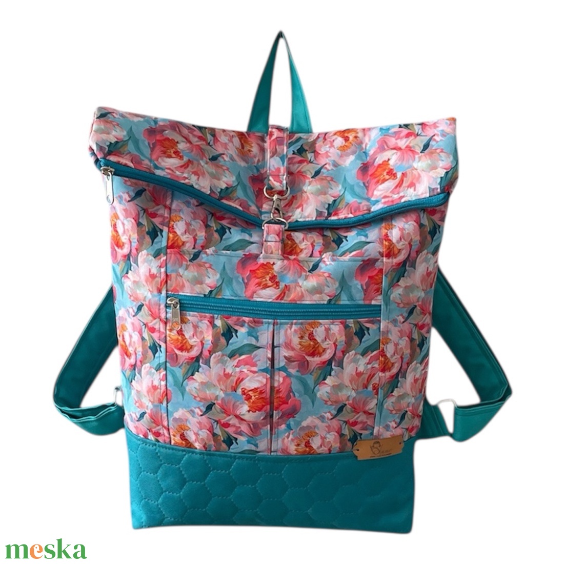 Mintás vízhatlan hátizsák  - táska & tok - laptoptáska, laptop hátizsák - Meska.hu