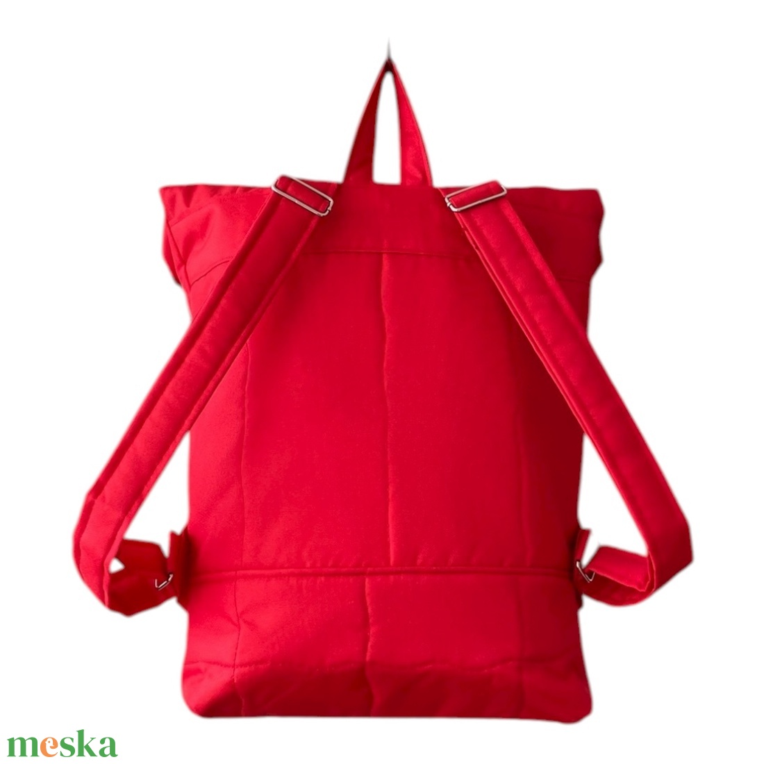 #HME3 Blaur piros vízhatlan rolltop hátizsák  - táska & tok - laptoptáska, laptop hátizsák - Meska.hu