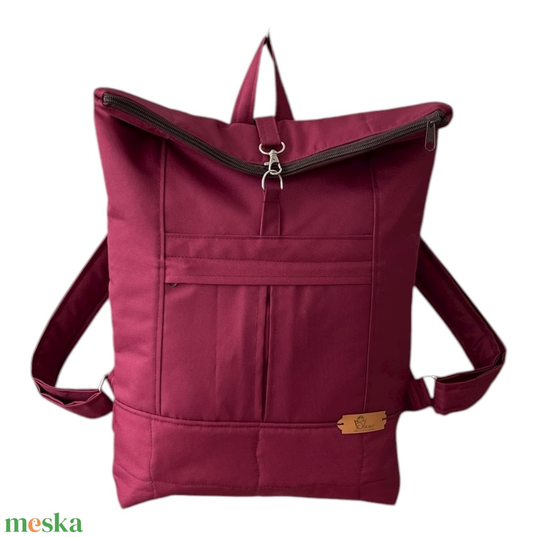 #HME5 Blaur málna vízhatlan rolltop hátizsák  - táska & tok - laptoptáska, laptop hátizsák - Meska.hu