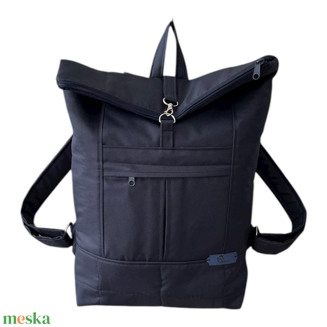#HME8 Blaur sötétkék vízhatlan rolltop hátizsák  - táska & tok - laptoptáska, laptop hátizsák - Meska.hu