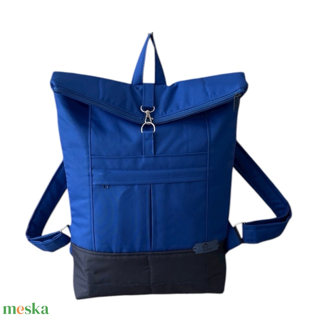 #HME9 Blaur királykék vízhatlan rolltop hátizsák  - táska & tok - laptoptáska, laptop hátizsák - Meska.hu