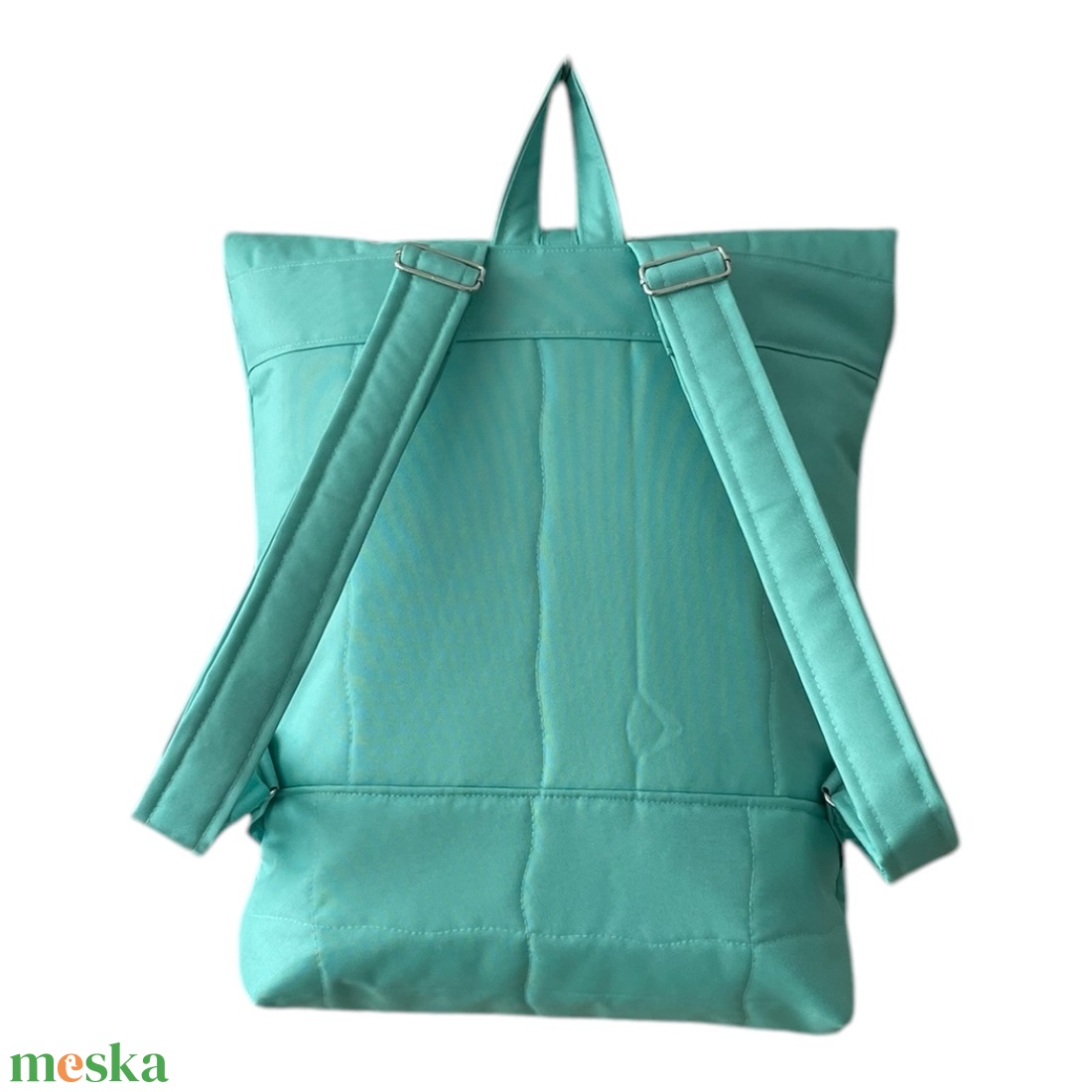 #HME10 Blaur világos türkiz  vízhatlan rolltop hátizsák  - táska & tok - laptoptáska, laptop hátizsák - Meska.hu