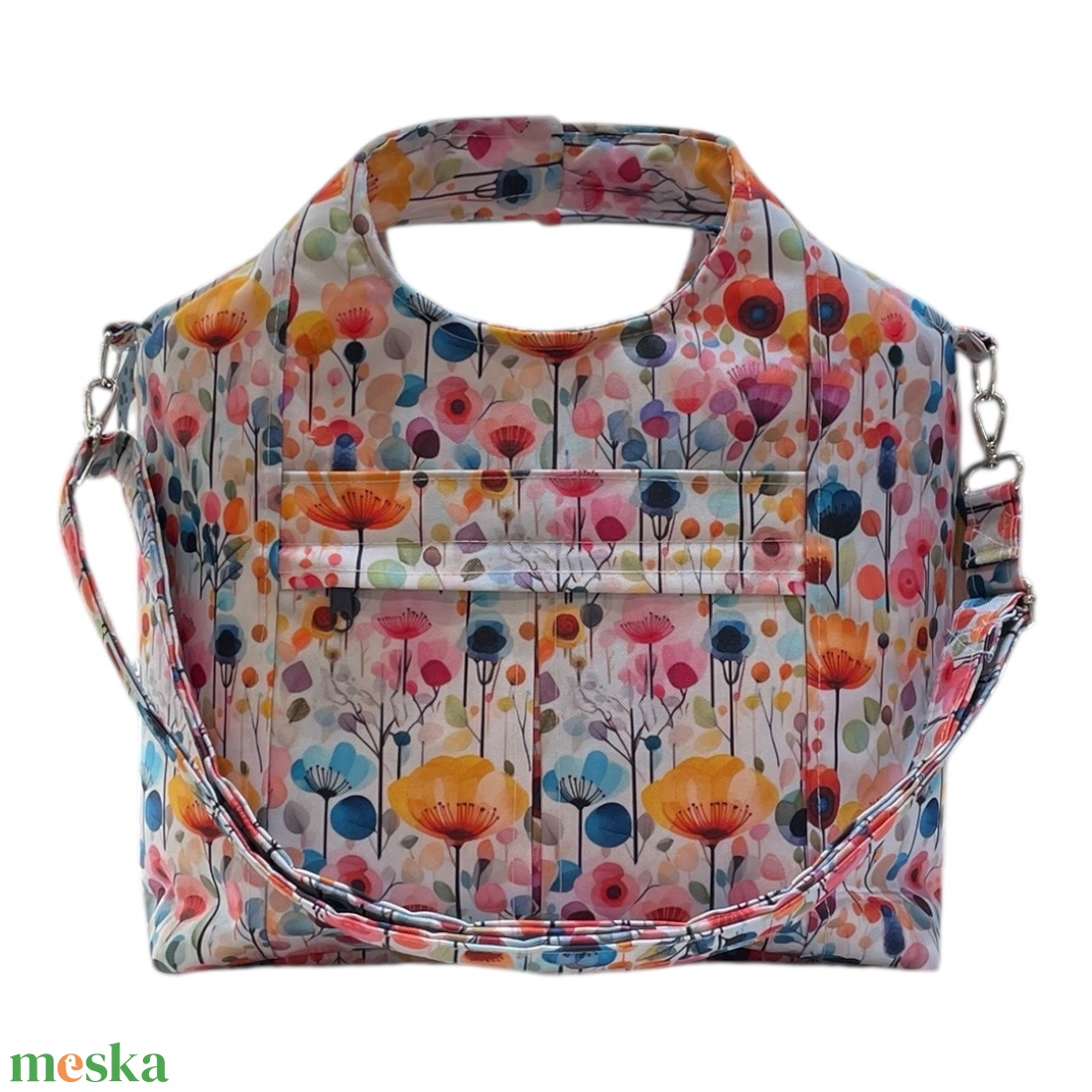 TV5 Blaur tarkarét virág mintás válltáska / kézitáska #TV2 - táska & tok - kézitáska & válltáska - válltáska - Meska.hu