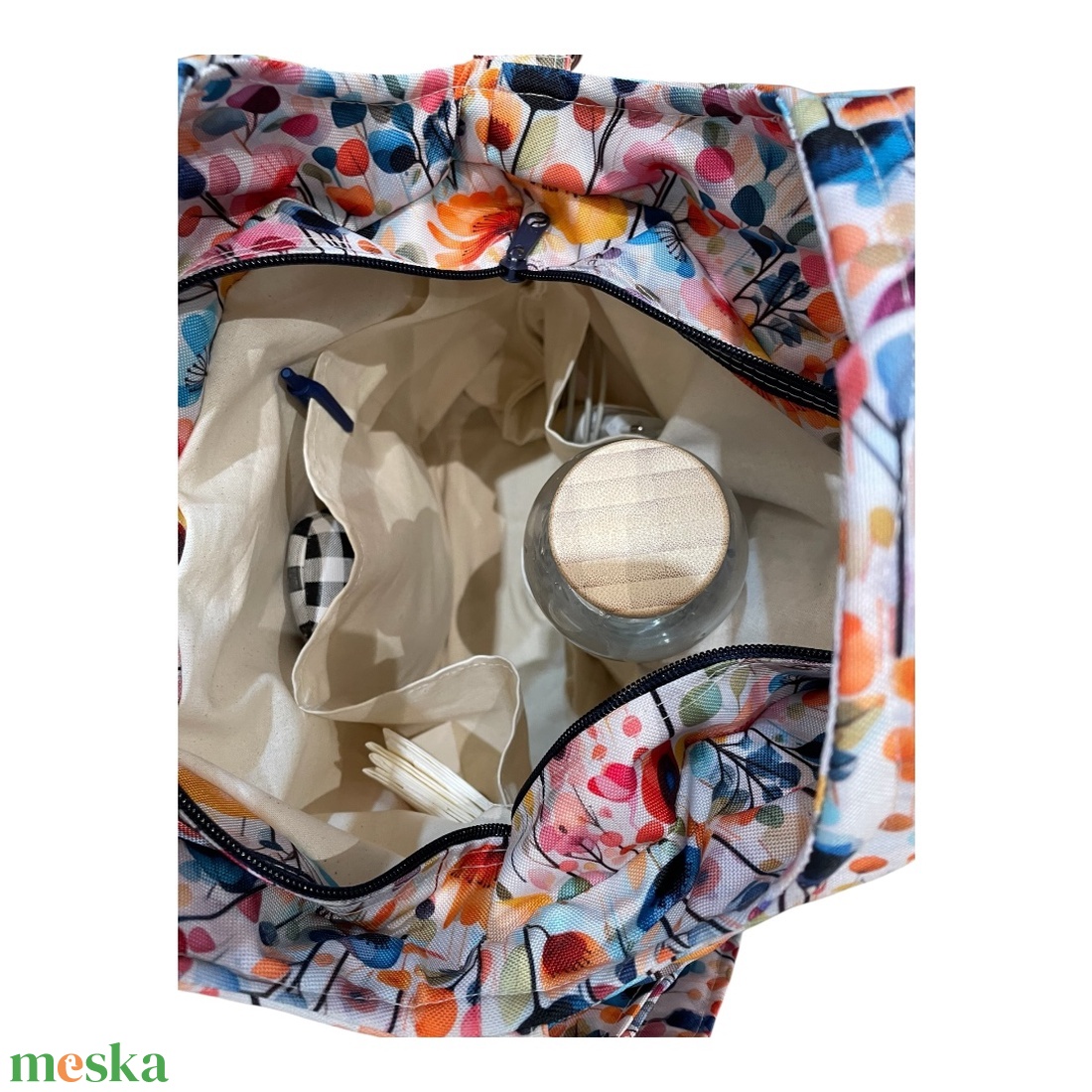 TV5 Blaur tarkarét virág mintás válltáska / kézitáska #TV2 - táska & tok - kézitáska & válltáska - válltáska - Meska.hu