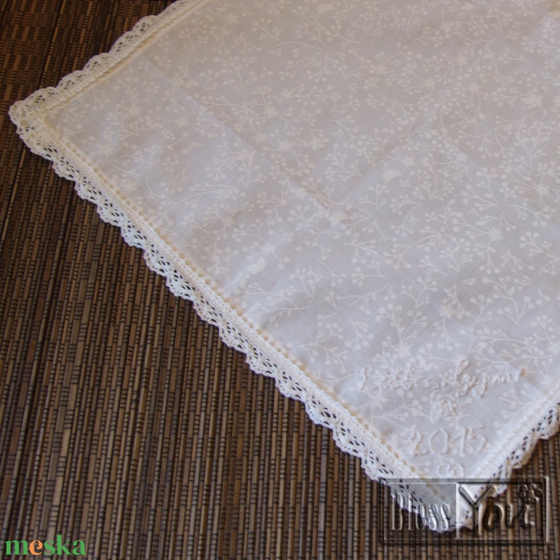 3 db egyedi, névre szóló hímzett zsebkendő -  - Meska.hu