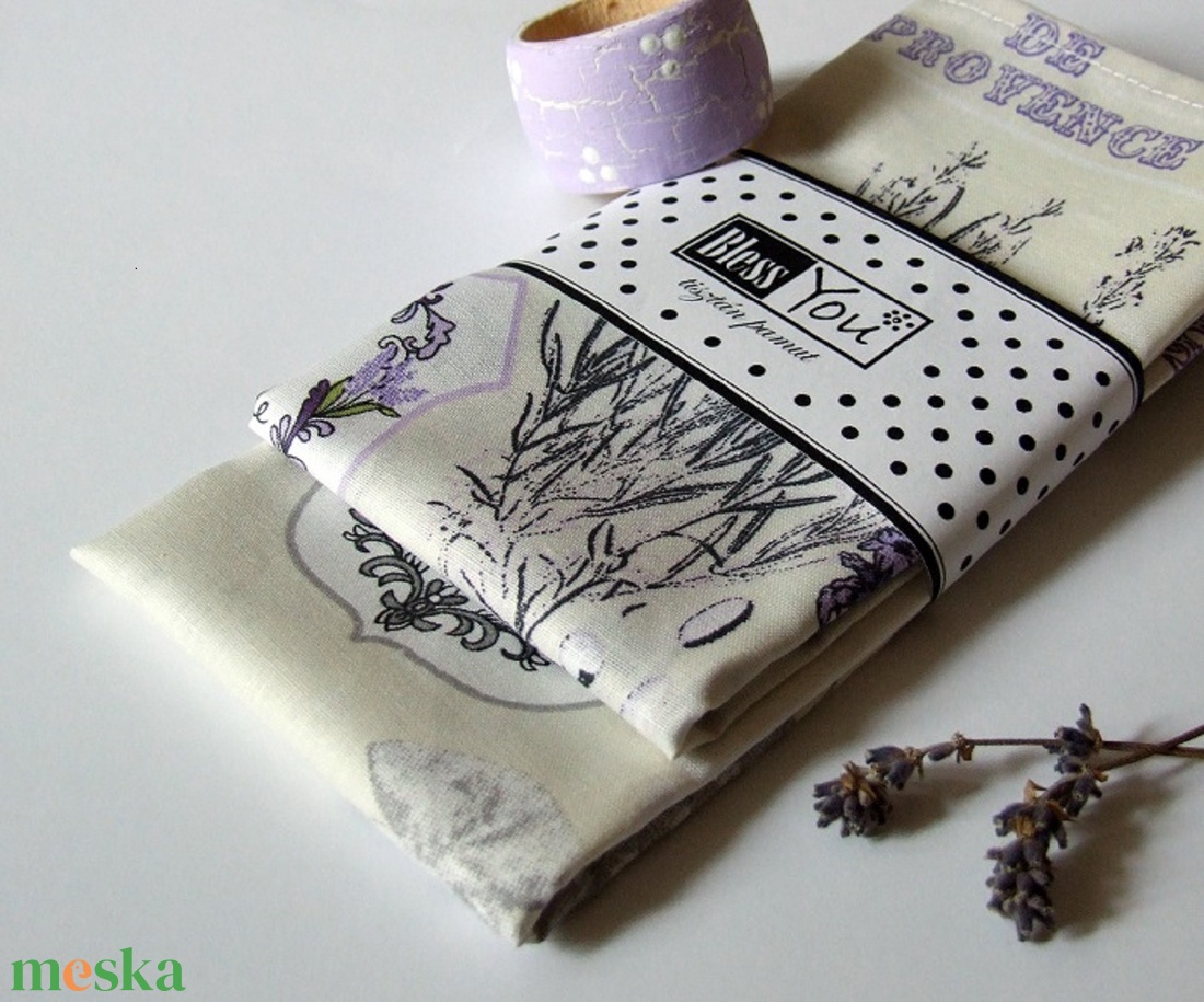 Pillangós levendulás textil szalvéta - 2 db - otthon & életmód - konyhafelszerelés, tálalás - Meska.hu