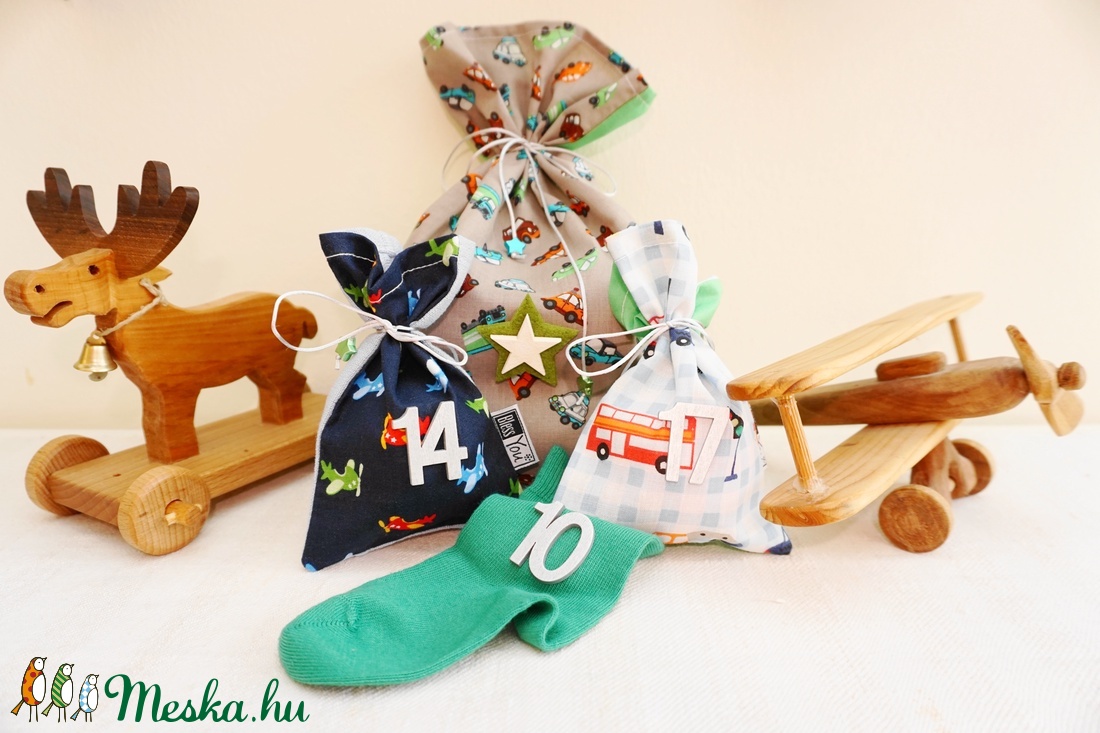 INGYEN POSTA! AUTÓS, repülős ADVENTI kalendárium, naptár kisfiúknak - karácsony - adventi díszek - adventi naptár - Meska.hu