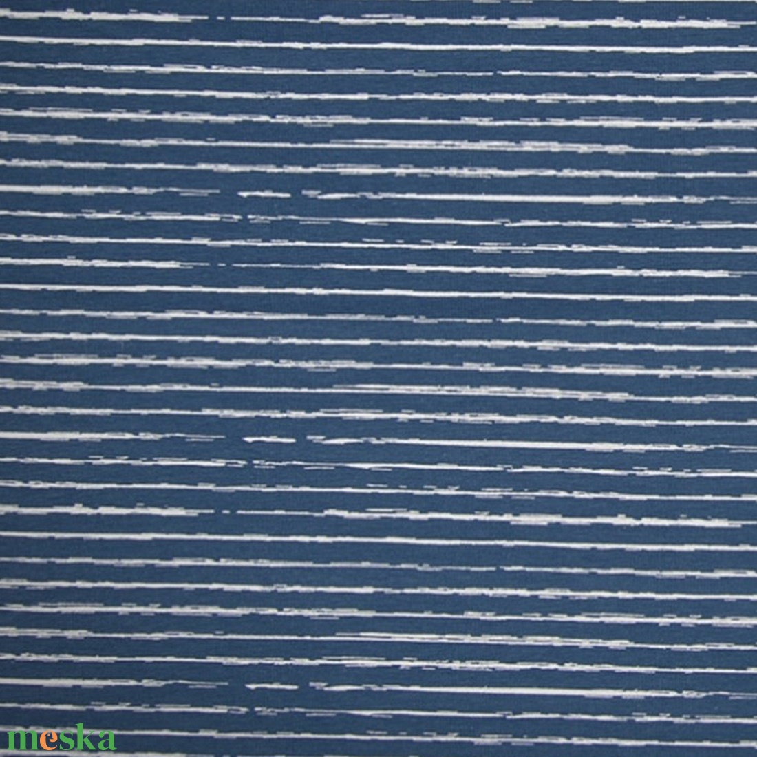 Dusty green csíkos Öko-tex pamut jersey, zöld - kellékek & szerszámok - méteráru - pamut - Meska.hu