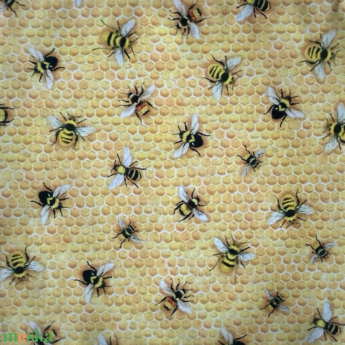 Bees méhes textilzsebkendő - méhecskés - szépségápolás - kozmetikai ajándékcsomag - Meska.hu