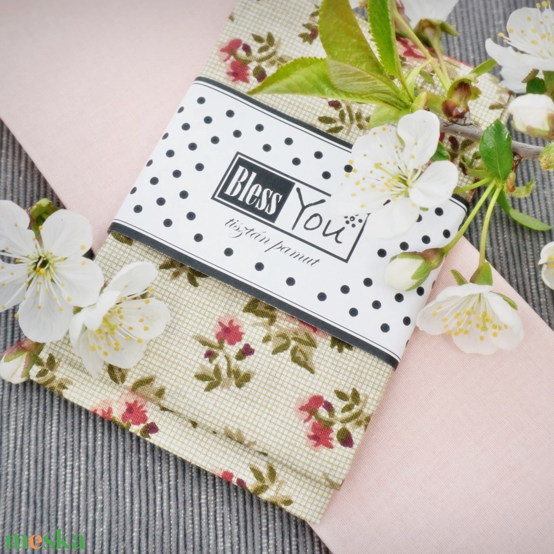 AKCIÓS iskolai rózsás pamut szalvéta lányoknak, virágos - S méret - táska & tok - hátizsák - iskolatáska - Meska.hu