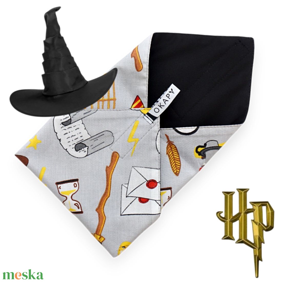 Újraszalvéta, szendvics csomagoló - Harry Potter, 28 cm nagy méret - táska & tok - uzsonna- & ebéd tartó - szendvics csomagoló - Meska.hu