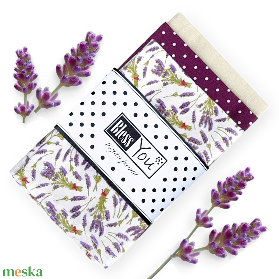 Mini levendulás zsebkendő, lila pöttyös - szépségápolás - textil zsebkendő - Meska.hu Mini levendulás zsebkendő, lila pöttyös - szépségápolás - textil zsebkendő - Meska.hu