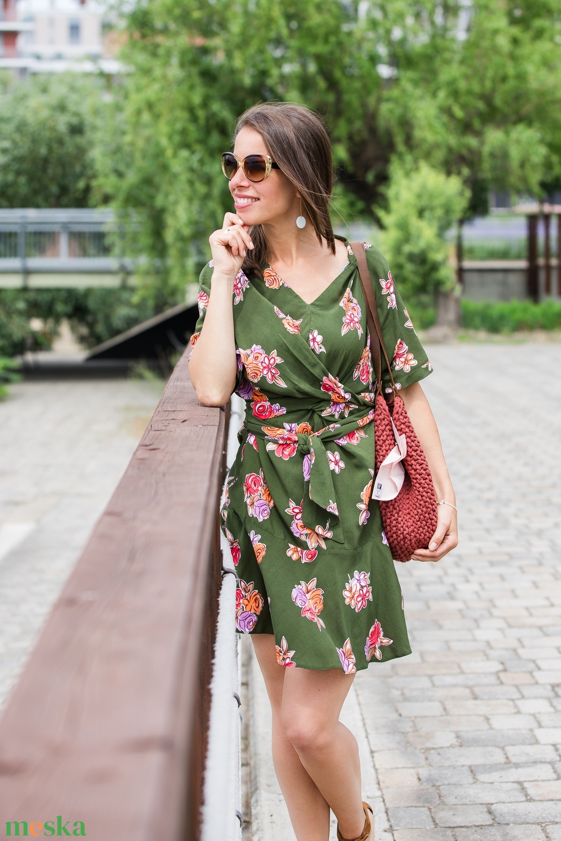 Rózsás pamut zsebkendő szett nőknek - szépségápolás - textil zsebkendő - Meska.hu